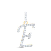 1/6CTW-DIA P1 GIFT INITIAL "E" PENDANT